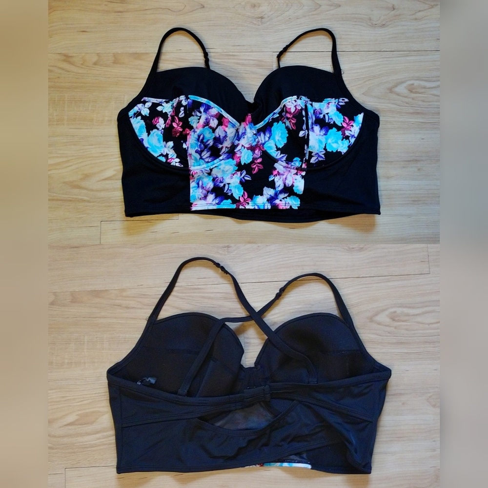 Torrid Plus Size Floral Bikini Top